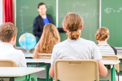 Students in a classroom